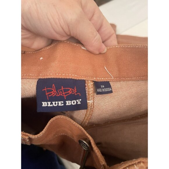 Rare! VTG 90s BLUEBOY Jean Shorts W34 L26 Skating Hip Hop Cartoon Graphic - Picture 10 of 14